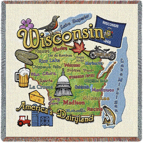 Wisconsin State Small Blanket