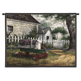 Antique Wagon Wall Tapestry With Rod
