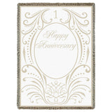 Anniversary Scroll 1 Year Blanket