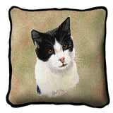 Black and White Short Hair Pillow Cover