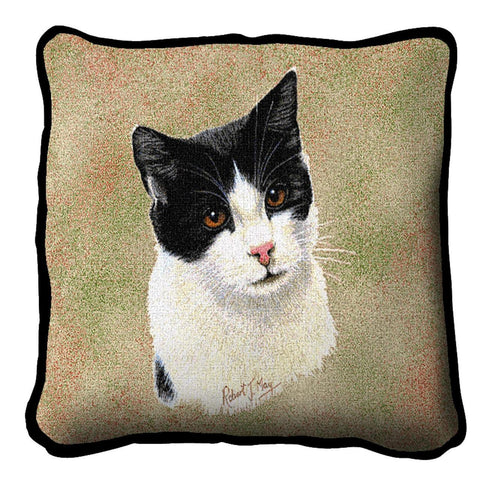 Black and White Short Hair Pillow Cover