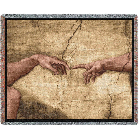 Creation Of Adam Without Words Blanket