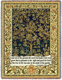 Tree Of Life Tapestry with Genesis 2:9 Blanket