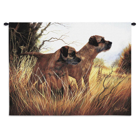 Border Terrier Wall Tapestry with Rod
