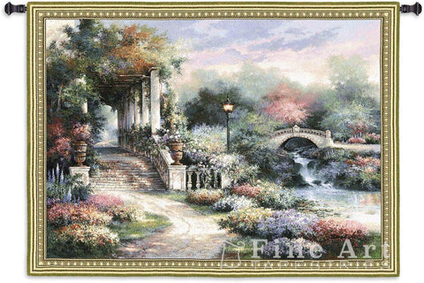 Classic Garden Retreat Small Wall Tapestry