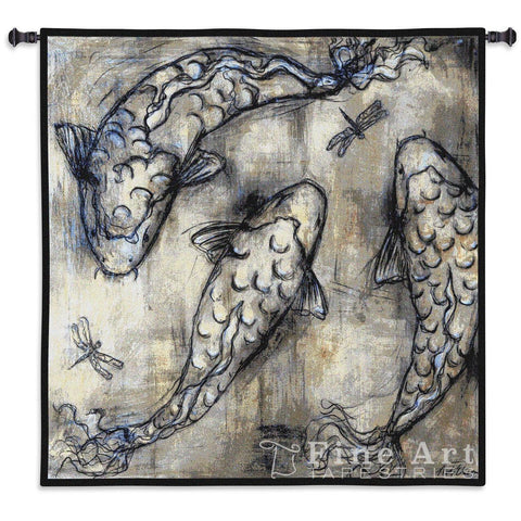 Koi Circle Wall Tapestry