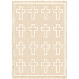 Cross Natural Blanket