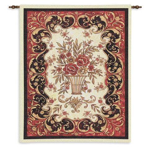 Red Tapestry Wall Tapestry