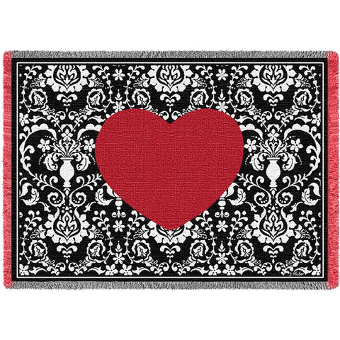 Damask Heart Blanket