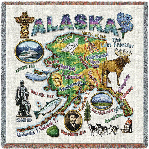 Alaska State Small Blanket
