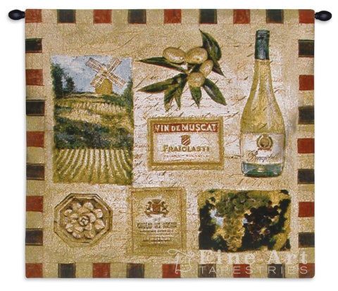 From The Wine Land II Wall Tapestry