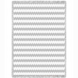 Biltmore White Chenille Natural Small Blanket