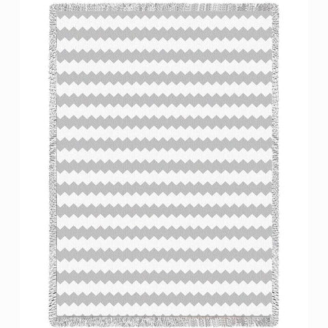 Biltmore White Chenille Natural Small Blanket