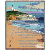 Footprints Watercolor Blanket