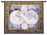 World Map Wall Tapestry