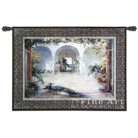 Sunlit Courtyard II Wall Tapestry