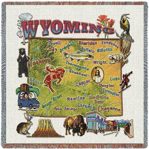 Wyoming State Small Blanket