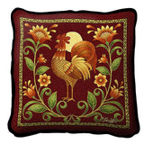 Sunrise Rooster Pillow Cover