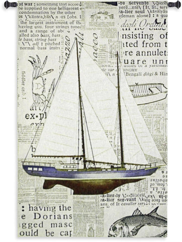 Nautical Motif Wall Tapestry