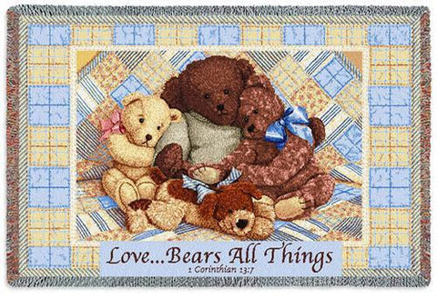 Love Bears Mini Blanket