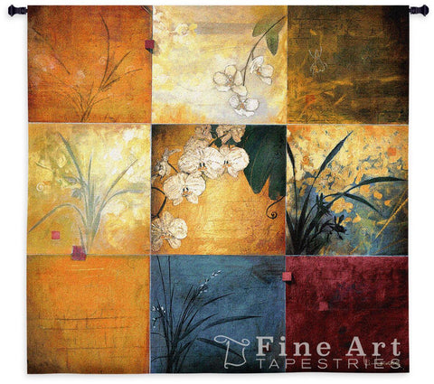 Orchid Nine Patch Medium Wall Tapestry