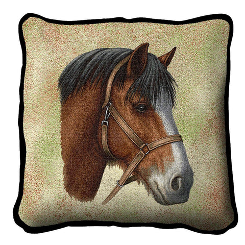 Clydesdale Horse Pillow