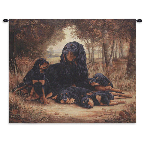 Rottweiler Wall Tapestry with Rod
