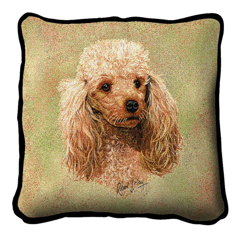 Poodle Cream Pillow Cover