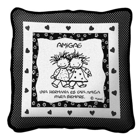 Sisters Huggin Spanish Pillow