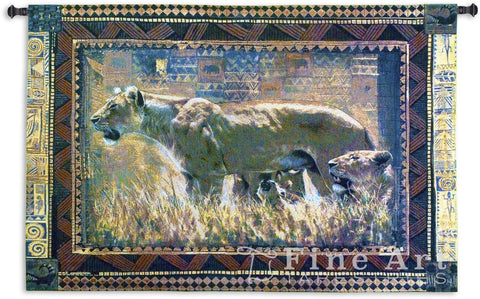 Protecting Cubs Wall Tapestry