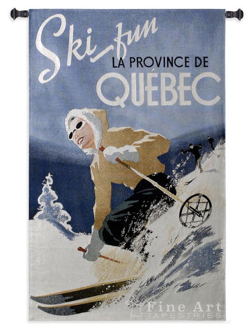 Ski Quebec WH Wall Tapestry