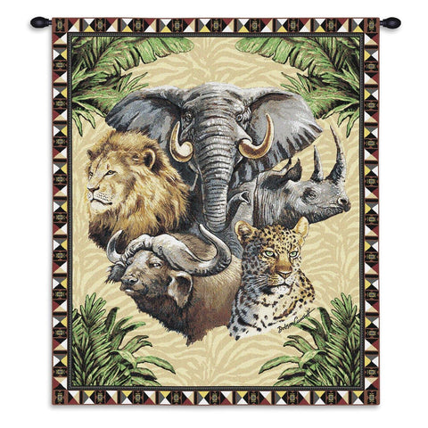 Big Five Wall Tapestry With Rod
