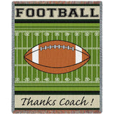 Thanks Coach Football Blanket