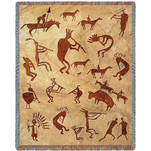 Southwest Petroglyphs Blanket