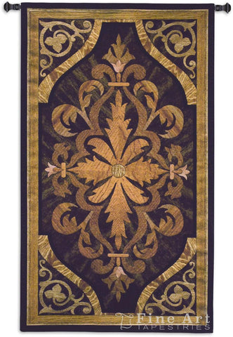 Wood Inlay Teak Wall Tapestry