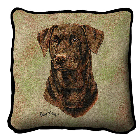 Labrador Retriever Chocolate 2 Pillow Cover