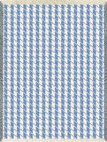 Houndstooth Blue Blanket