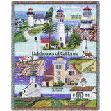 Lighthouses of California Blanket