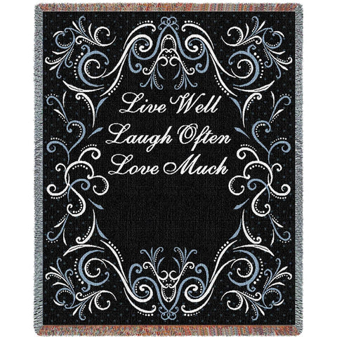 Life Scroll Licorice Blanket