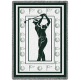 Mens Golf Black Blanket