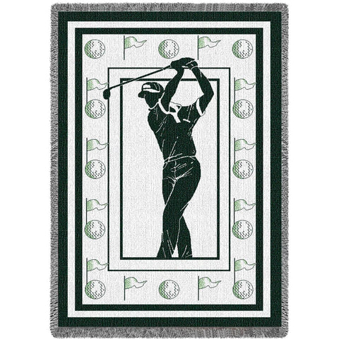 Mens Golf Black Blanket