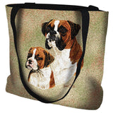Boxer with Puppy Tote Bag
