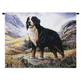Bernese Mountain Dog Wall Tapestry with Rod