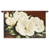 Magnolia Crimson Cotton Wall Tapestry