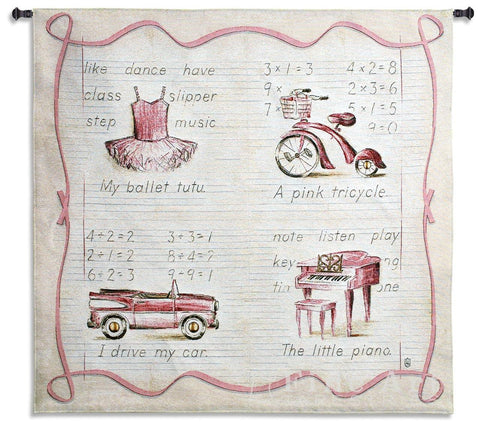 Pink Fun Wall Tapestry