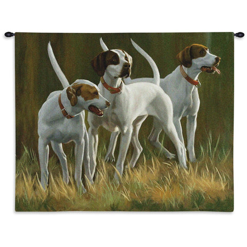 First Light Hounds Wall Tapestry with Rod