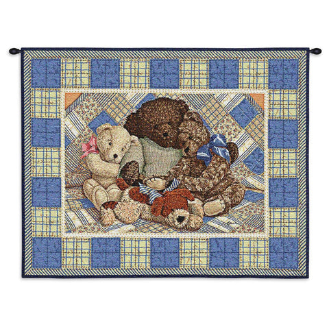 Bear Hugs Wall Tapestry With Rod