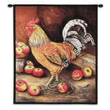 English Cockerel Wall Tapestry With Rod