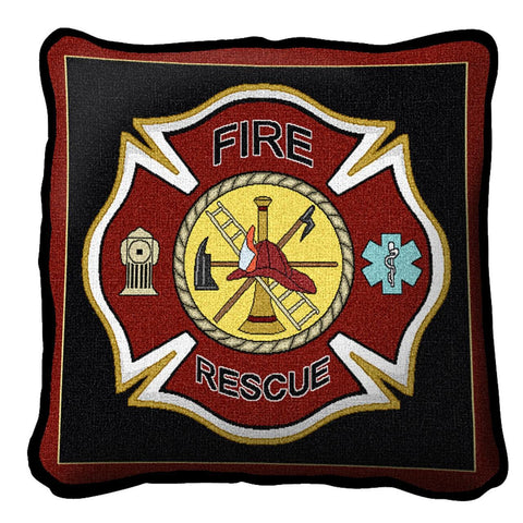 Firefighter Shield Pillow