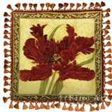 Fire Red Tulip Pillow